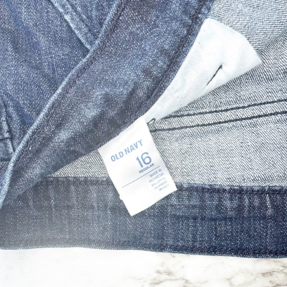 Old Navy The Flirt Wide Leg Trouser Dark Wash Jeans - Picture 10 of 10